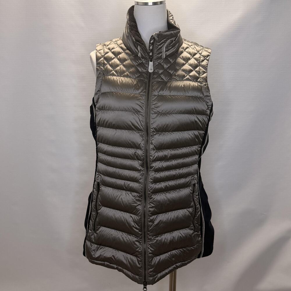 Alp-n-Rock Vest Womens XL Gray Down Insulated Quilted Puffer Zip Pockets Ski